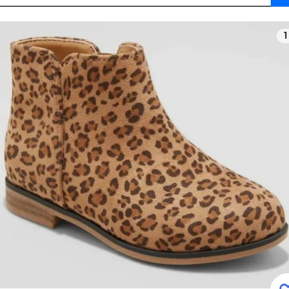 Toddler Cat and Jack Leopard Booties